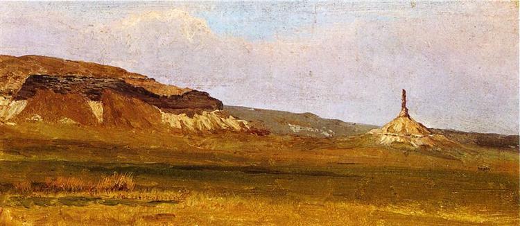 Albert Bierstadt Oil Painting Chimney Rock